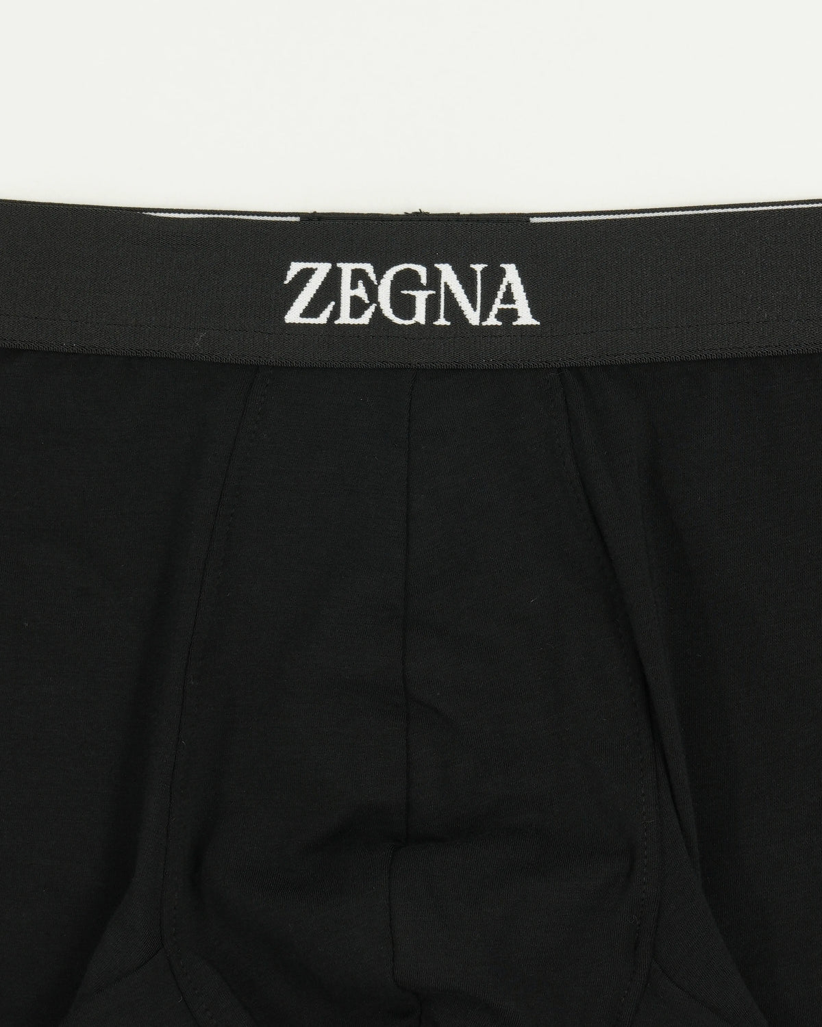 Zegna Trunks Black Middle Logo