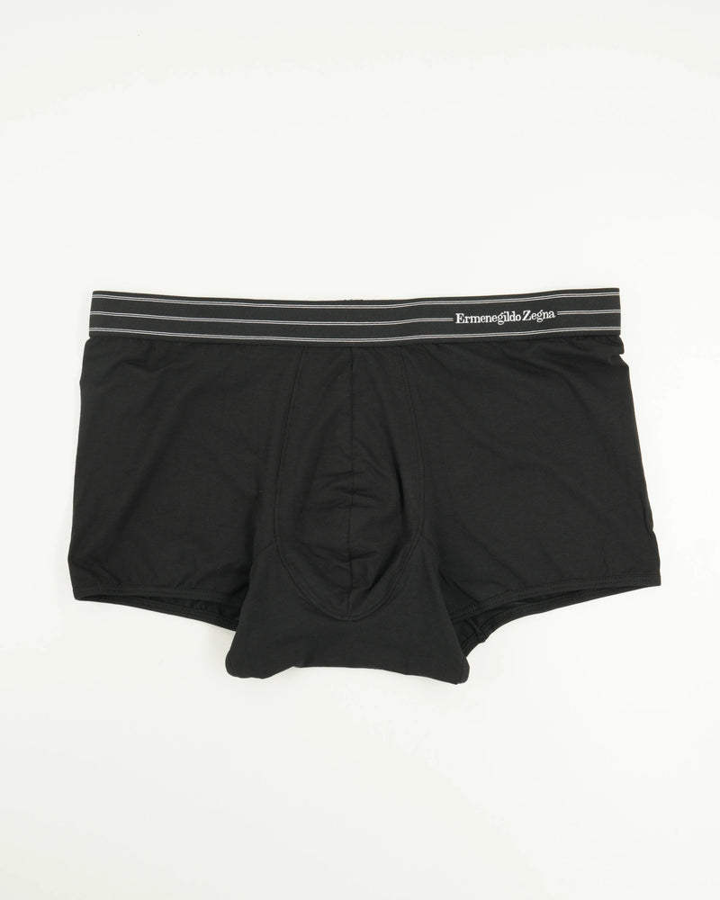 Zegna Trunks Black Stripes