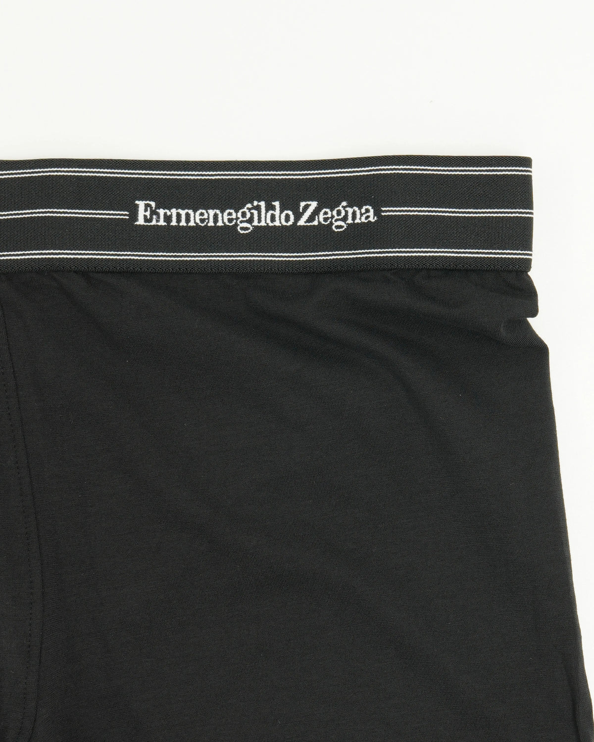 Zegna Trunks Black Stripes