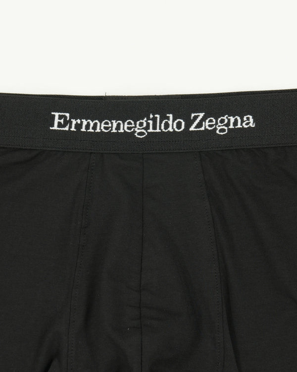 Zegna Trunks Black Logo