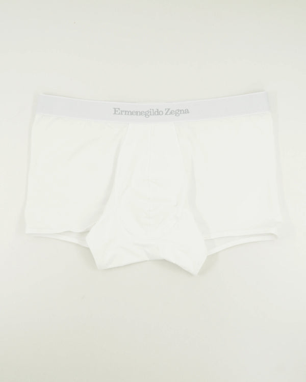 Zegna Trunks White Logo