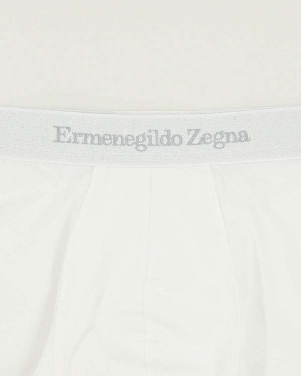Zegna Trunks White Logo