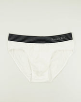 Zegna Briefs Cotton Stretch White Stripes