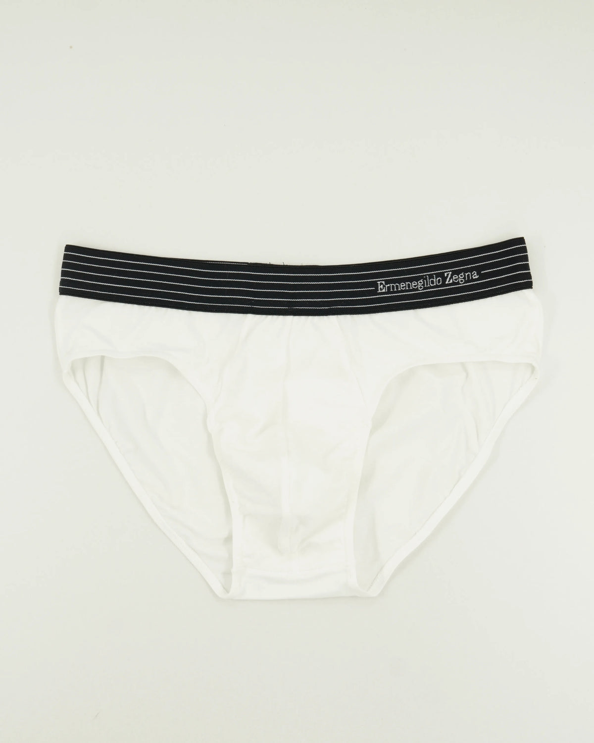 Zegna Briefs Cotton Stretch White Stripes