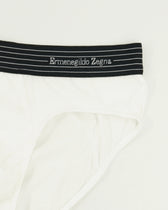 Zegna Briefs Cotton Stretch White Stripes
