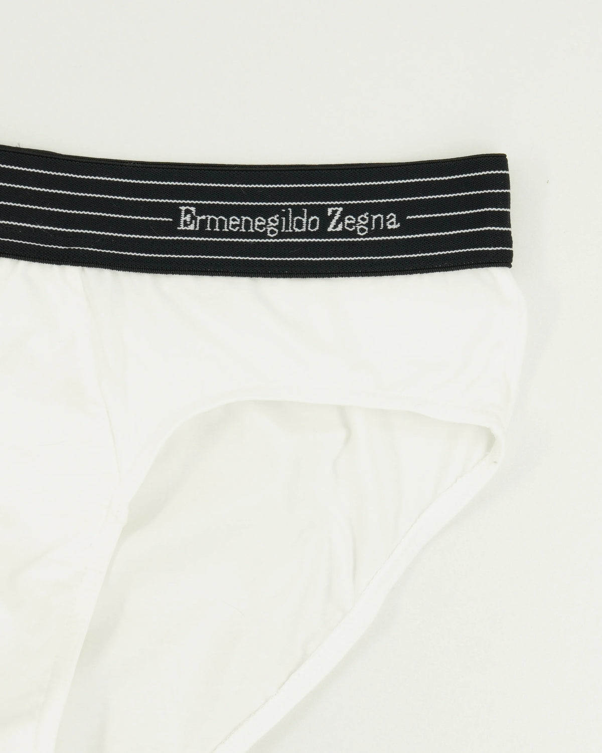 Zegna Briefs Cotton Stretch White Stripes
