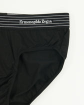 Zegna Briefs Cotton Stretch Black Stripes