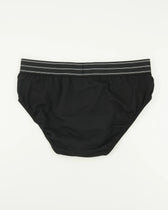 Zegna Briefs Cotton Stretch Black Double Stripes