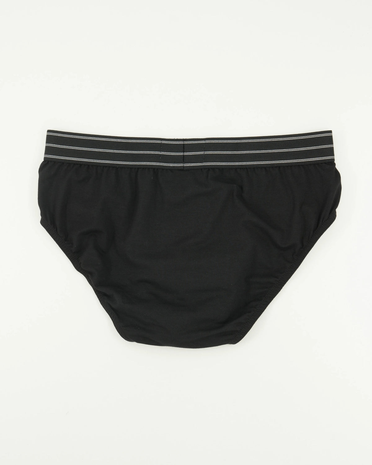 Zegna Briefs Cotton Stretch Black Double Stripes