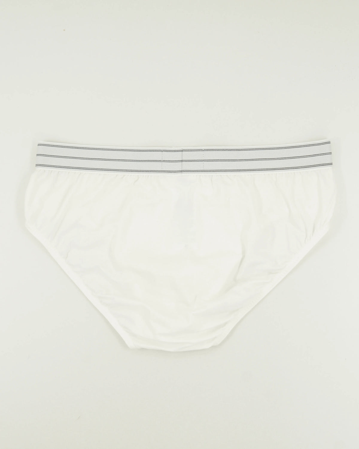 Zegna Briefs Cotton Stretch White Double Stripes