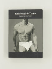 Zegna Briefs Cotton Stretch White Logo