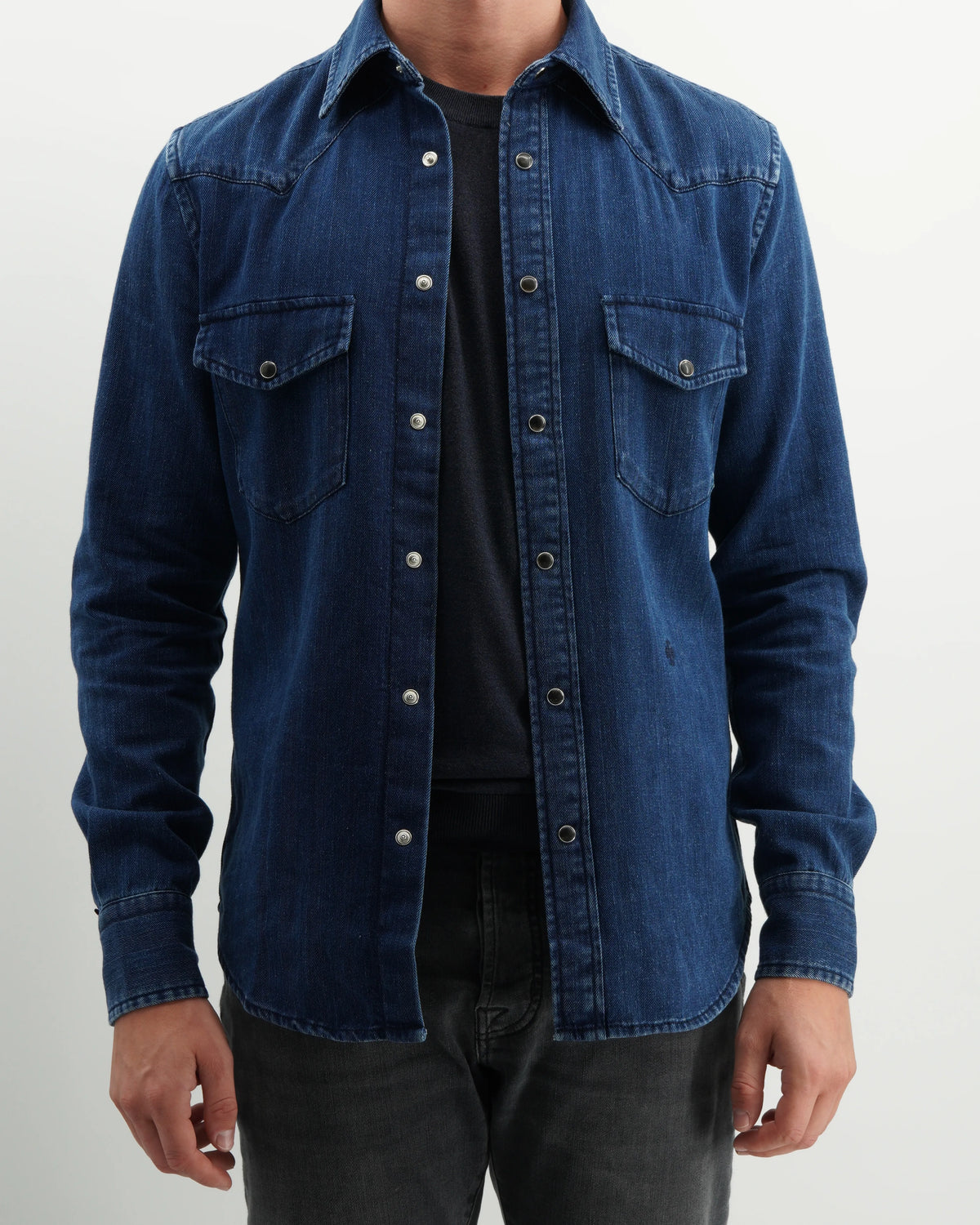 Jacob Cohen Western Shirt Denim Dark Blue