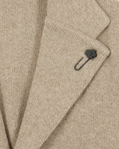 Lardini Knitted Jacket Pure Cashmere Beige