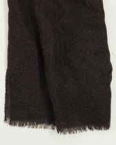 Gran Sasso Scarf Pure Cashmere Dark Brown