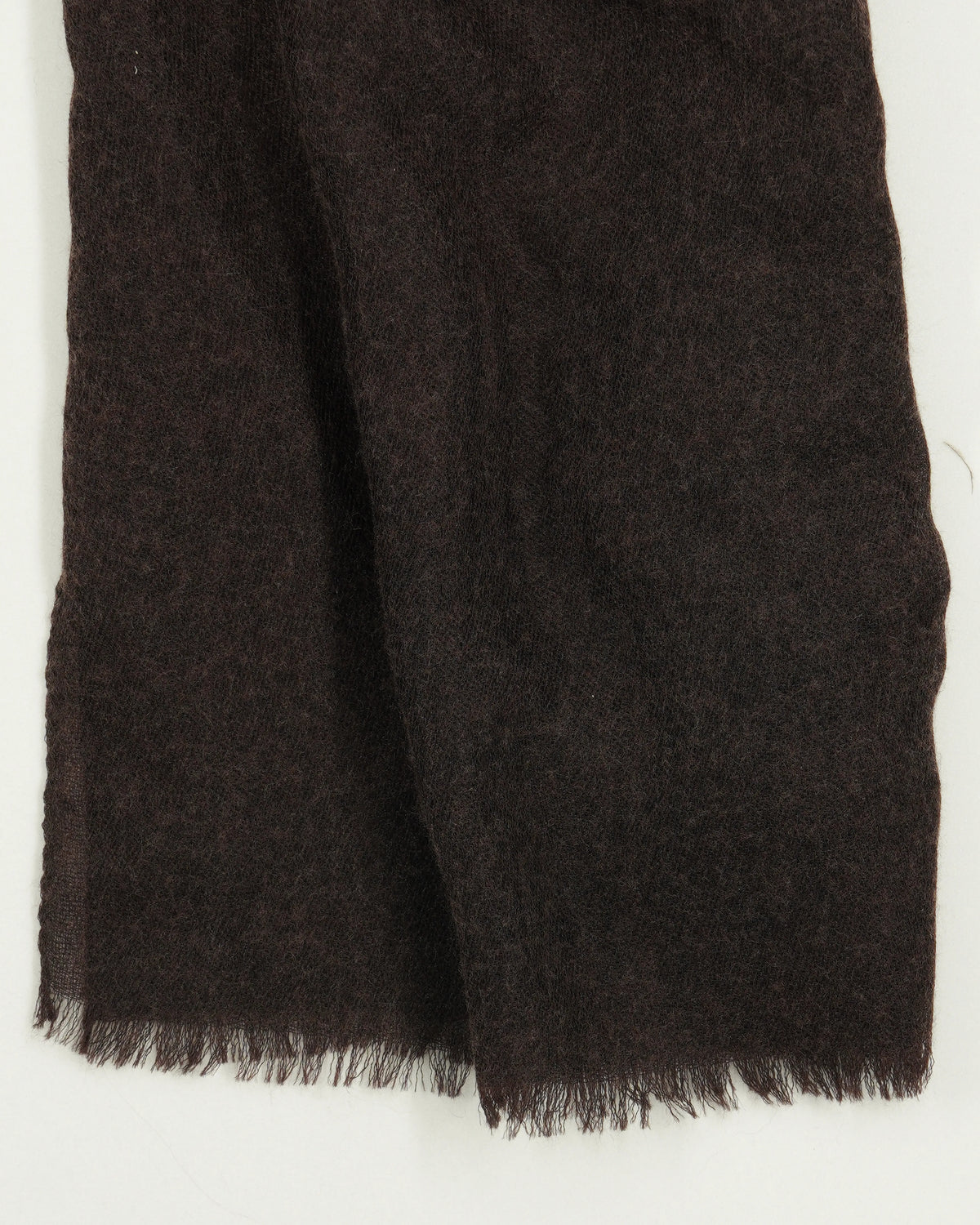 Gran Sasso Scarf Pure Cashmere Dark Brown