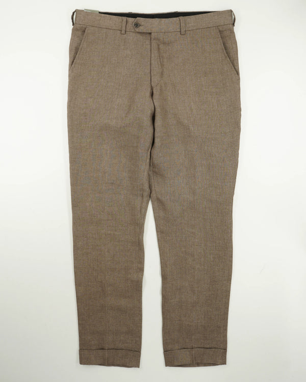 Studio 73 Trousers Solbiati Linen Medium Brown