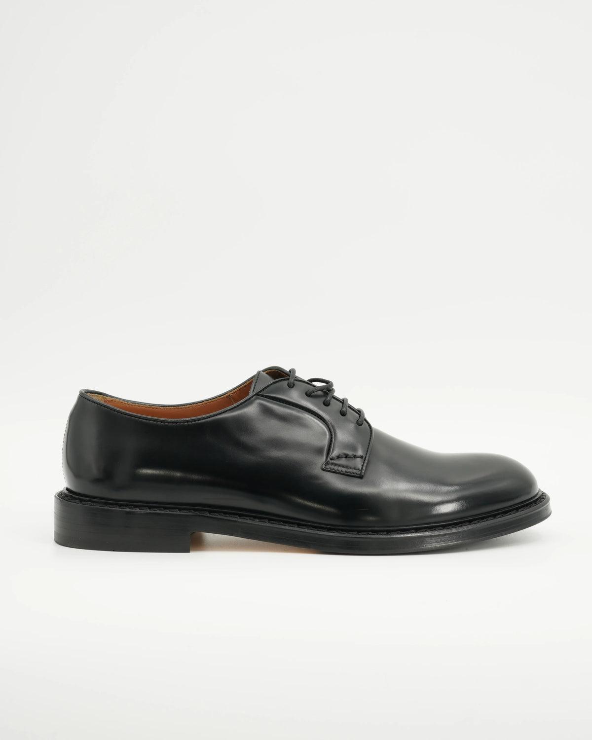 Doucals Derby Lace up Calfskin Black