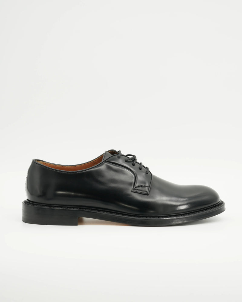 Doucals Derby Lace up Calfskin Black