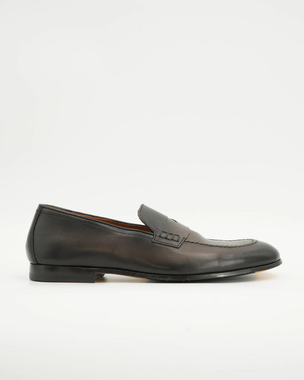 Doucals Penny Loafer Calf Dark Brown