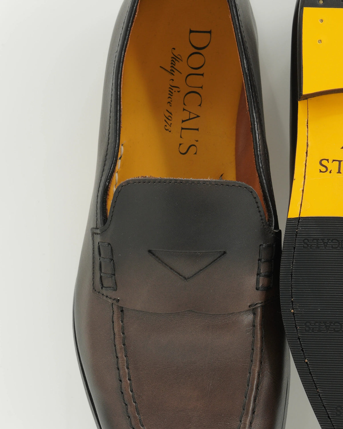 Doucals Penny Loafer Calf Dark Brown