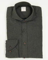 Stenströms Shirt Cotton Flannel Dark Green