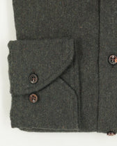 Stenströms Shirt Cotton Flannel Dark Green