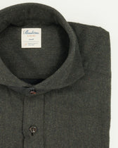 Stenströms Shirt Cotton Flannel Dark Green