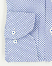 Stenströms Shirt Pattern Stretch Blue