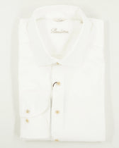 Stenströms Shirt Pure Cotton Textured White