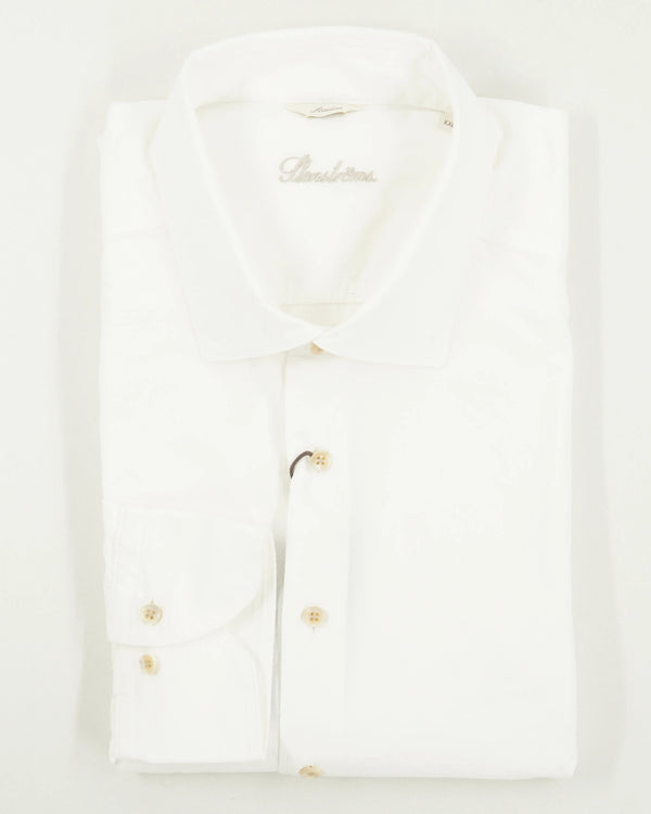 Stenströms Shirt Pure Cotton Textured White