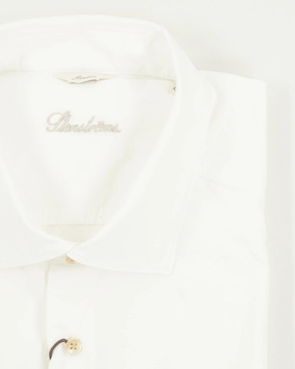 Stenströms Shirt Pure Cotton Textured White