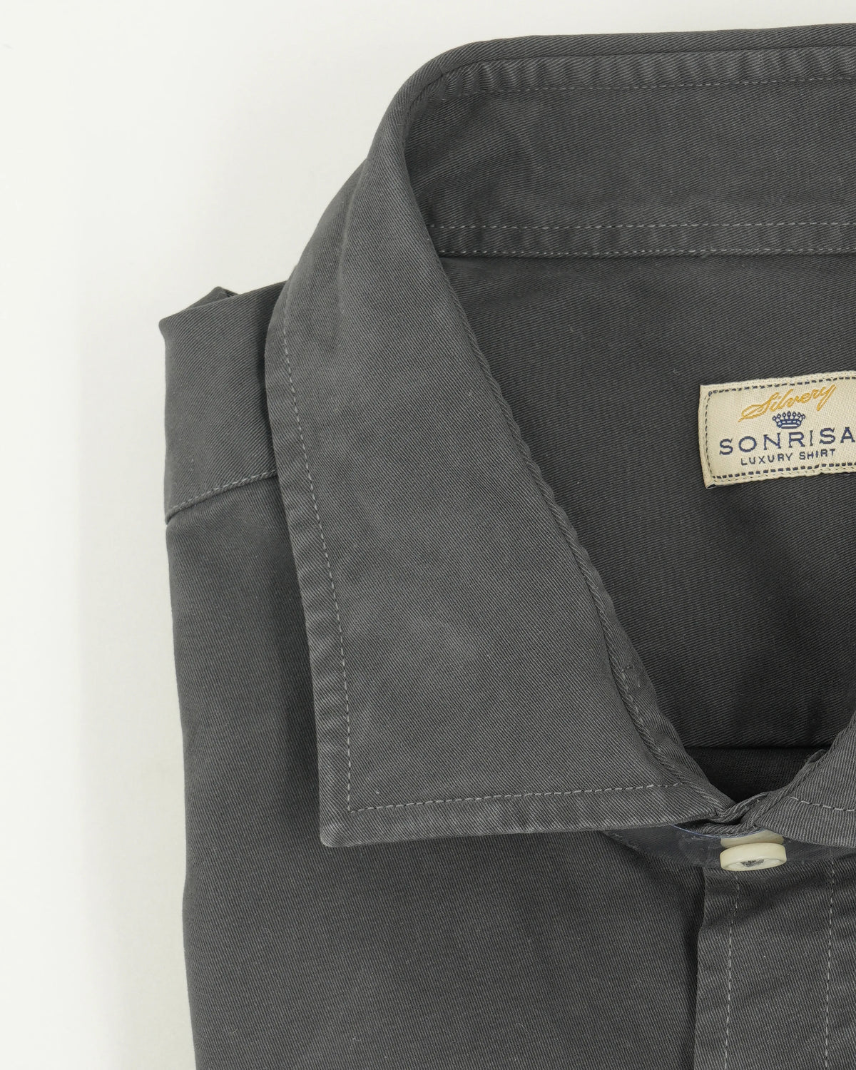 Sonrisa Shirt Garment Dyed Twill Grey