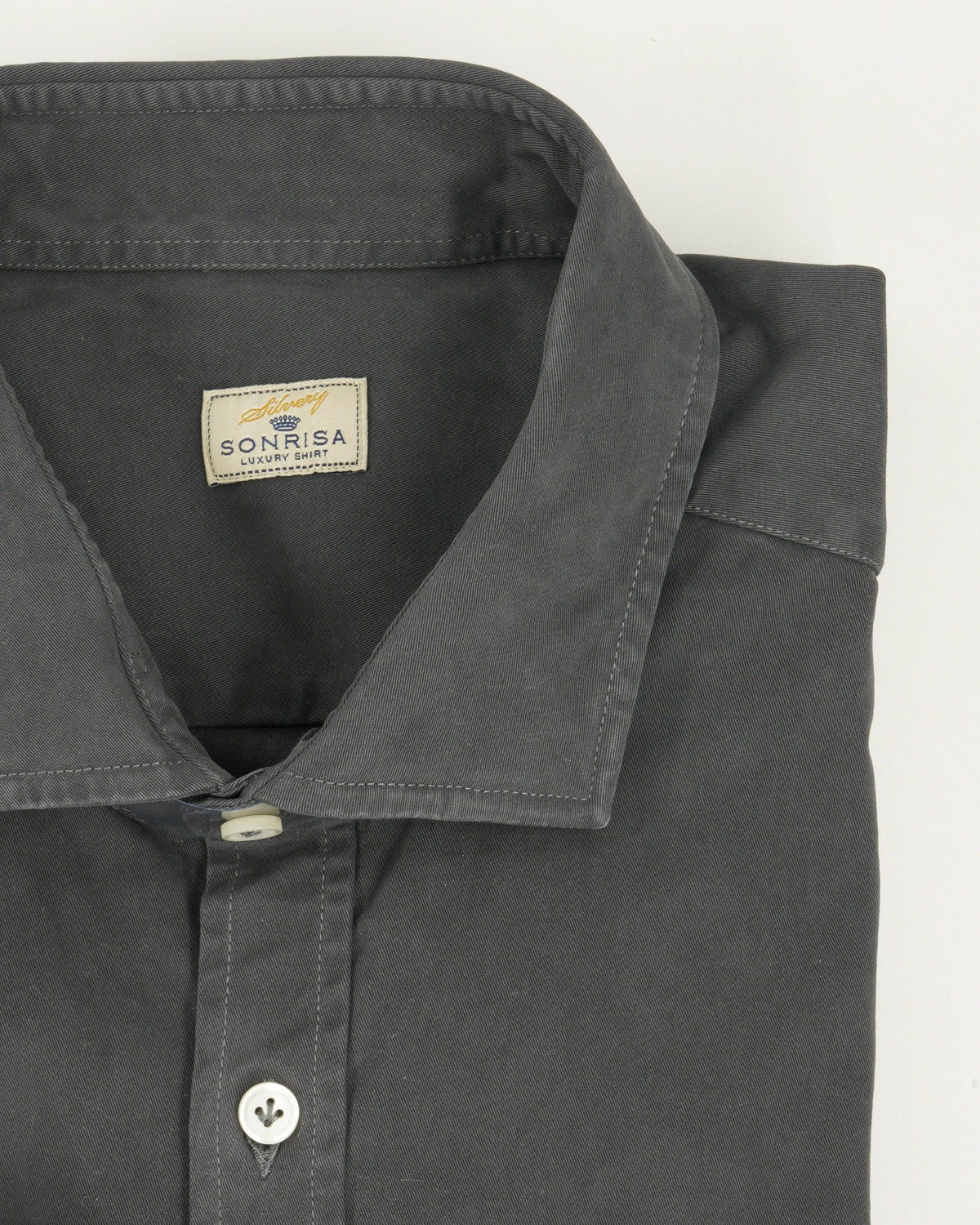 Sonrisa Shirt Garment Dyed Twill Grey