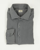 Sonrisa Shirt Washed Cotton Piquet Grey