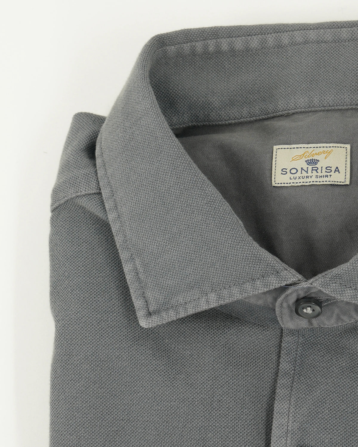Sonrisa Shirt Washed Cotton Piquet Grey