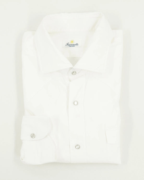Giannetto Portofino Western Shirt White