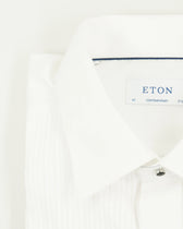 Eton Shirt Tuxedo Pleated Contemporary White