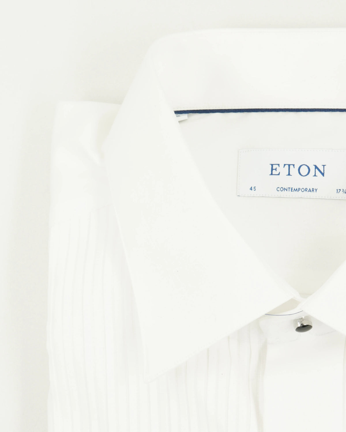 Eton Shirt Tuxedo Pleated Contemporary White