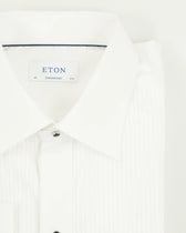 Eton Shirt Tuxedo Pleated Contemporary White