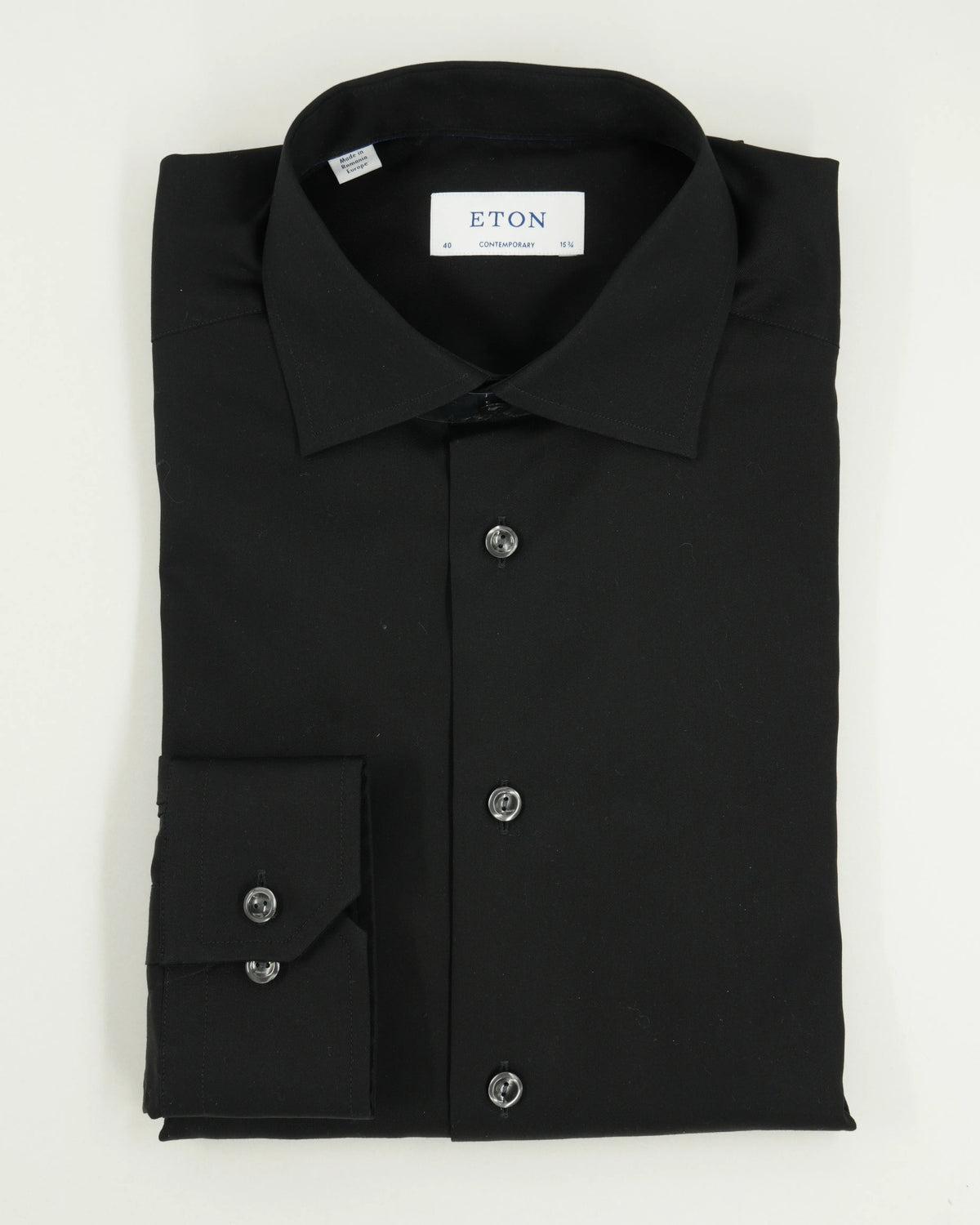 Eton Shirt Signature Twill Contemporary Fit Black