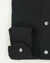 Eton Shirt Signature Twill Red Collar Contemporary Black