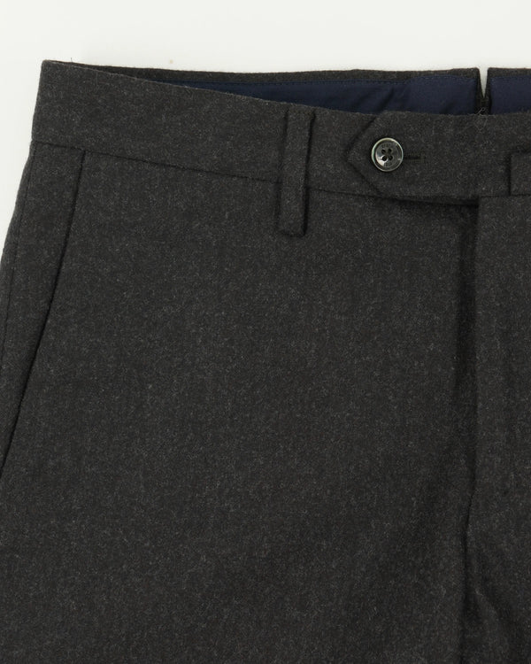 PT Torino Trousers Flannel Stretch Dark Brown