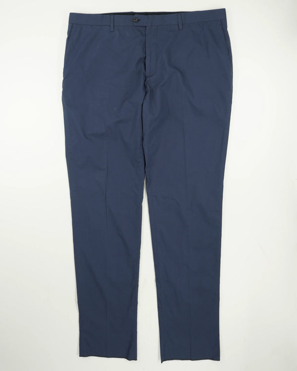 Lardini Trousers Easy Wear Cotton Navy