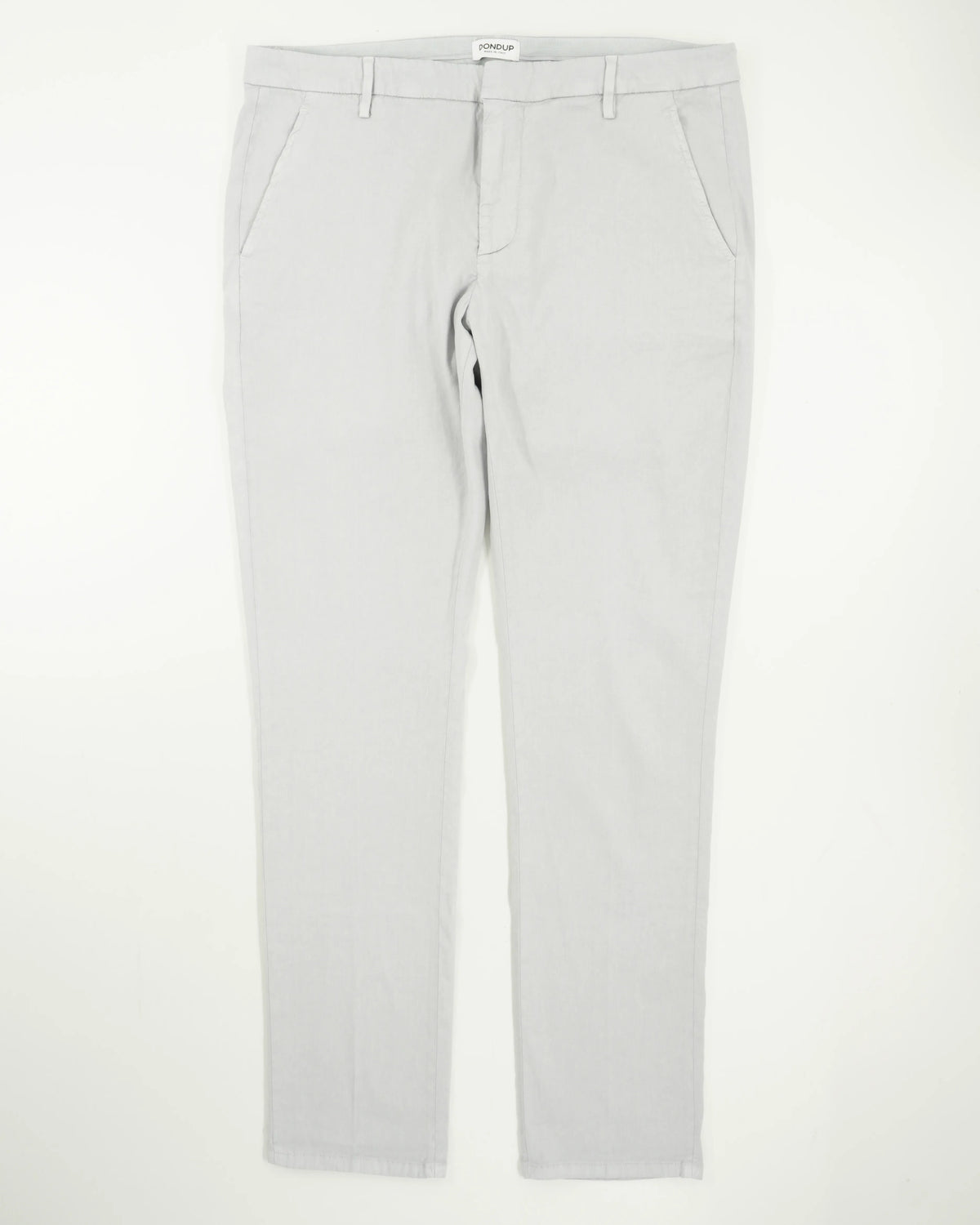 Dondup Gaubert Linen Blend Stretch Light Grey