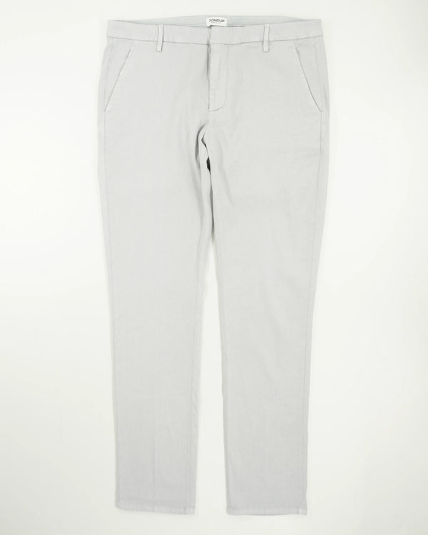 Dondup Gaubert Linen Blend Stretch Light Grey