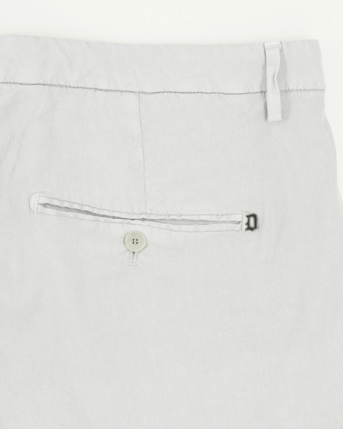 Dondup Gaubert Linen Blend Stretch Light Grey