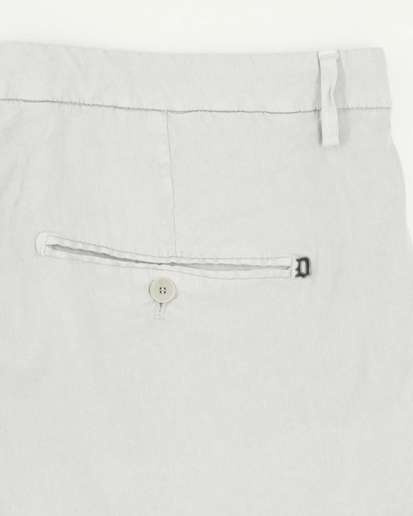 Dondup Gaubert Linen Blend Stretch Light Grey