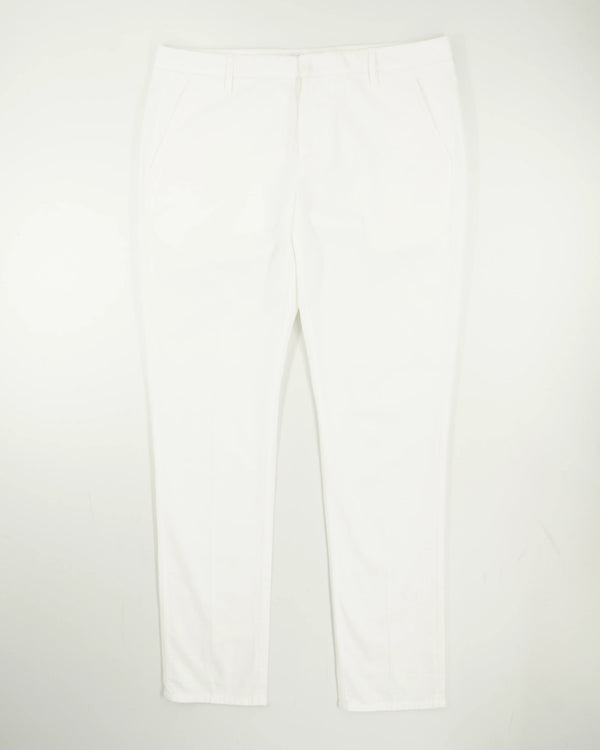 Dondup Gaubert Cotton Linen Stretch White