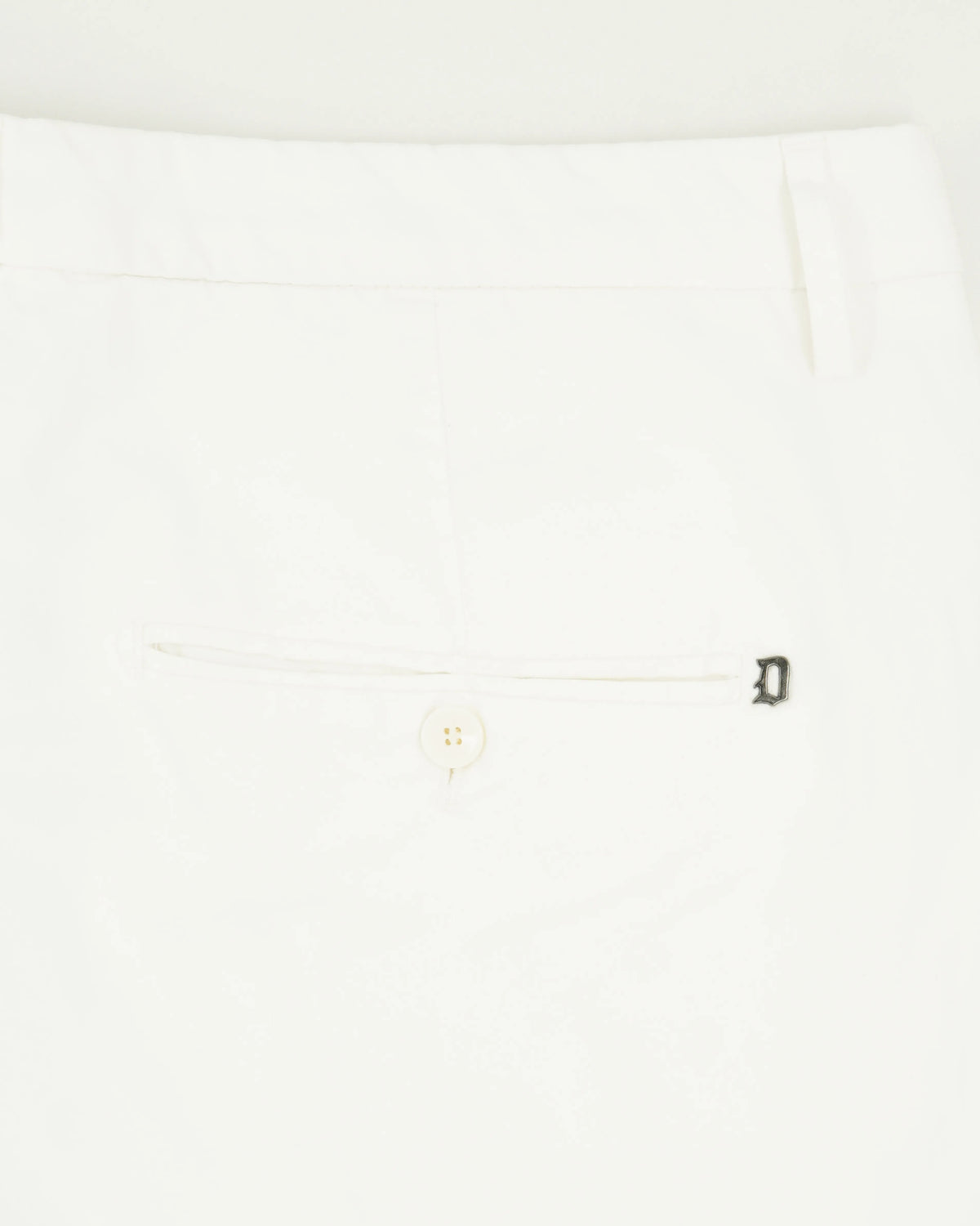 Dondup Gaubert Cotton Linen Stretch White
