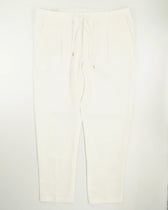 Briglia Trousers  Relaxed Fit Pure Linen White